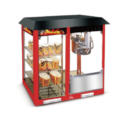 Pope corn Machine with storage space HW-P8