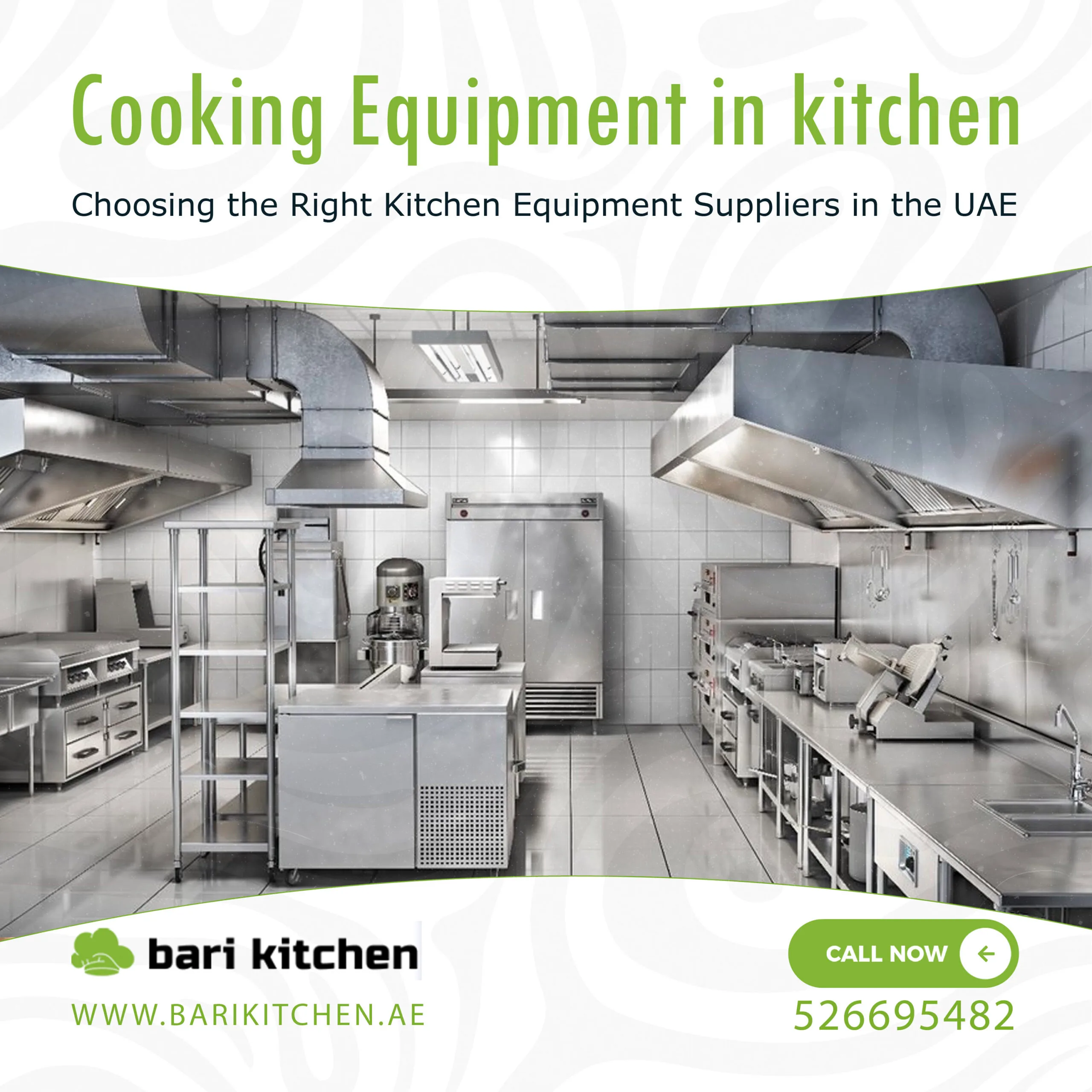 Cooking Equipment in kitchen
