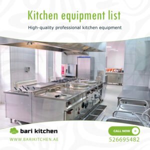 Kitchen equipment list
