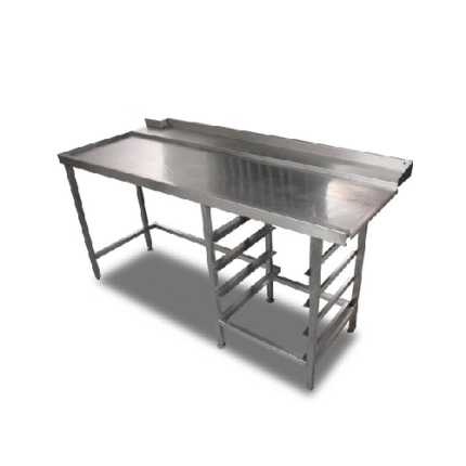 Work table with rack holder