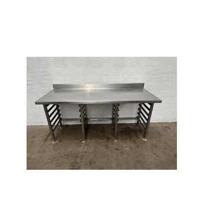 Work table with rack holder