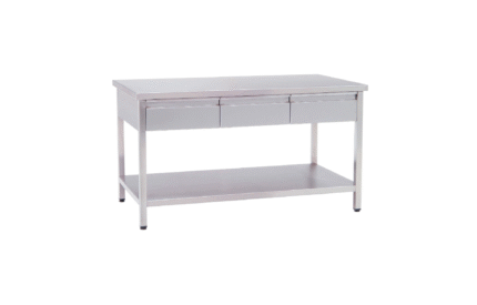 Work table with drawers